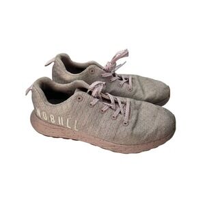 Nobull Knit Runner Womens Size 8.5 Pink Good Speckled Sole Training Shoes‎